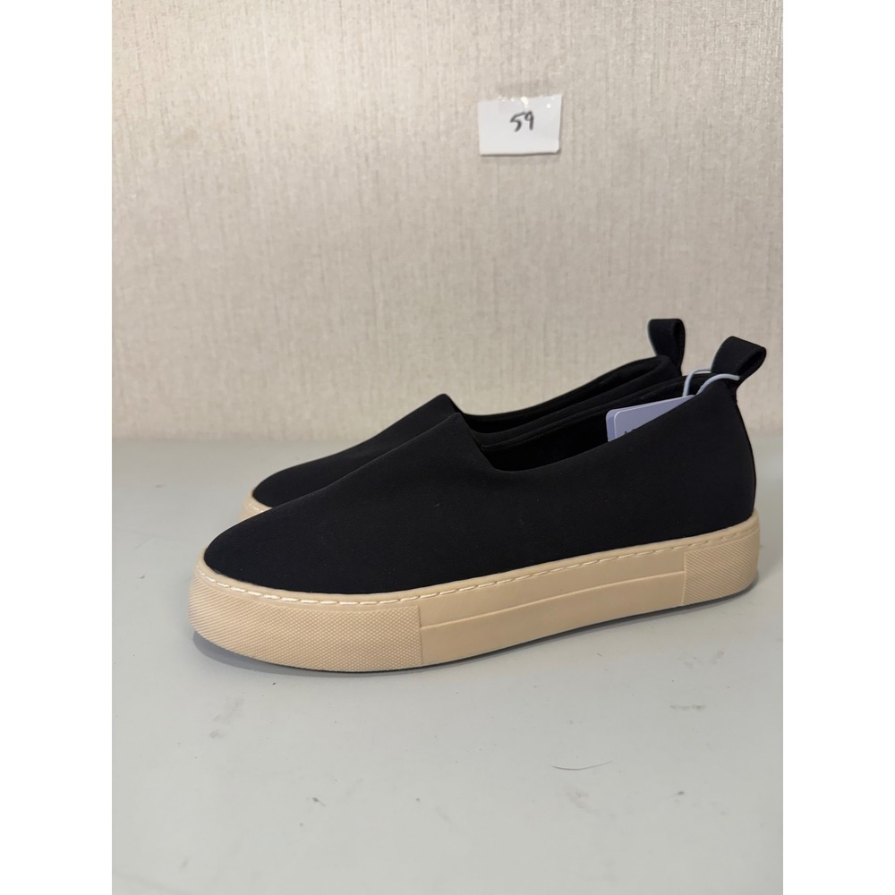 Aerosoles Blakely Black Textile Platform Slip On Sneakers Womens 9.5M - Picture 2 of 10